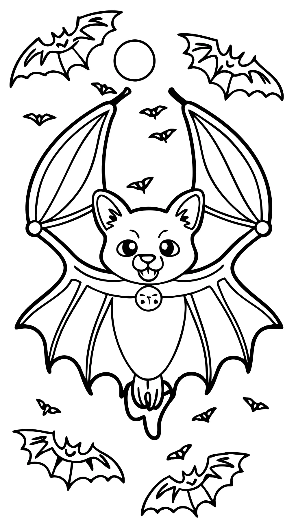 coloriage de chauve-souris imprimer